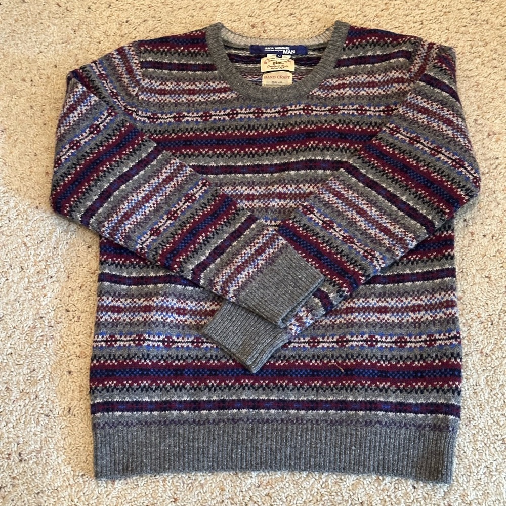 Archive cdg junya long sleeve knit wear men’s medium